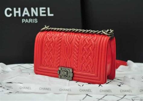 chanel le boy chevron red|Chanel boyfriend bag small.